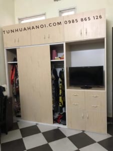 mau-tu-nhua-dung-quan-ao-ket-hop-ke-ti-vi