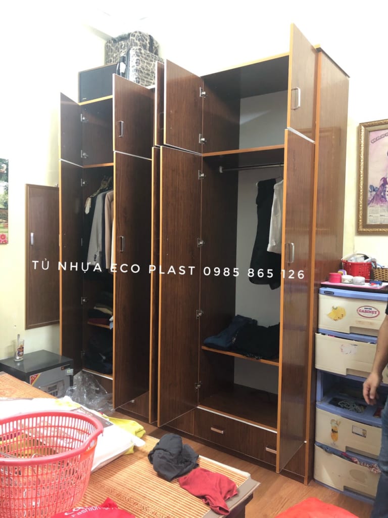tủ nhựa 5 cánh nhựa ecoplast