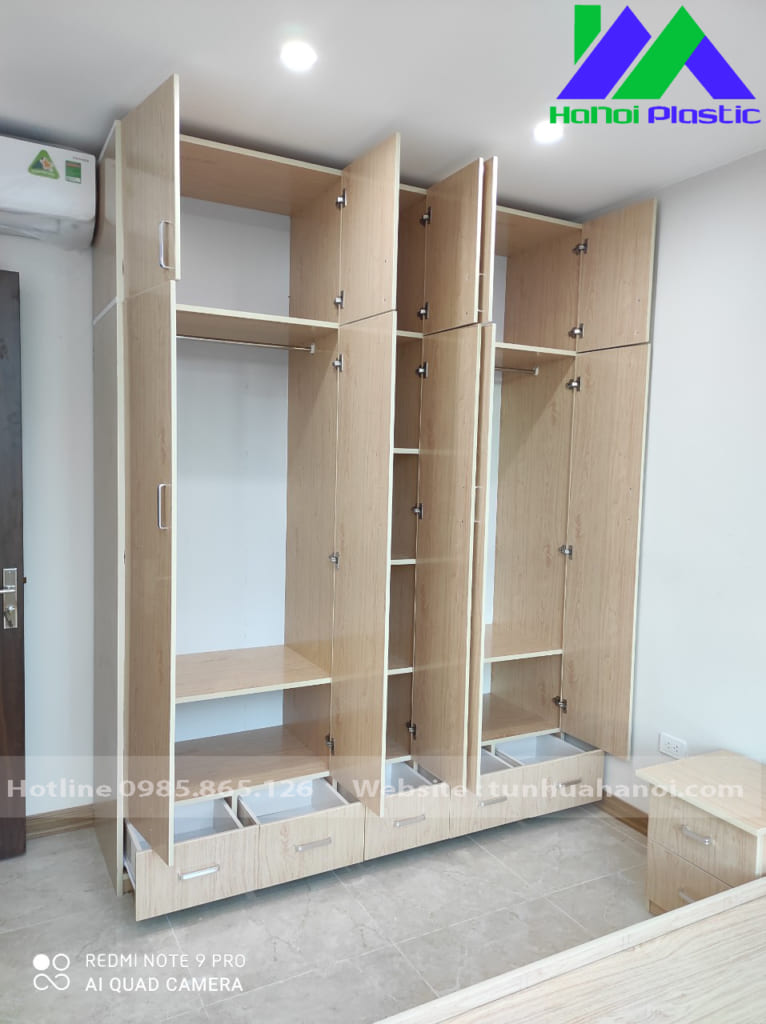 tủ nhựa Ecoplast 5 cánh
