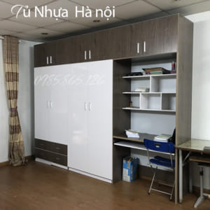Tủ Nhựa đài loan kết hợp với bàn học