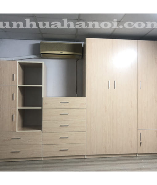 tủ quần áo nhựa liền điều hòa