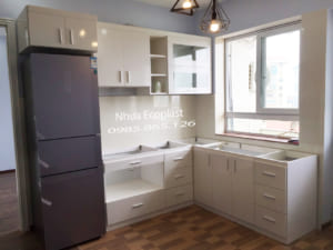tủ bếp nhựa cao cấp không cháy nổ