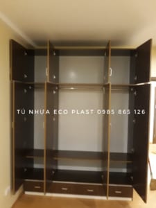 tủ nhựa 3 buồng người lớn nhựa ecoplast