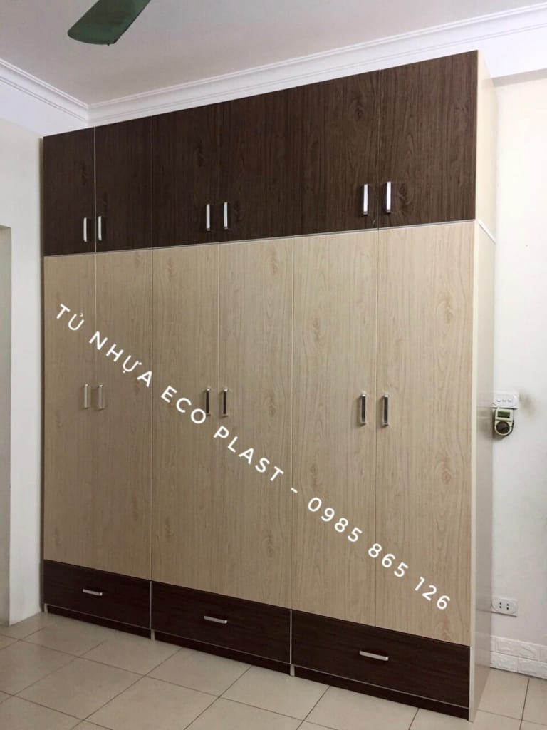 tủ nhựa 6 cánh nhựa Ecoplast