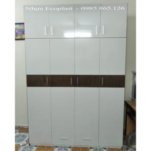 tủ nhựa đựng quần áo 4 buồng nhựa Ecoplast