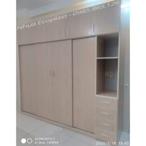 tủ nhựa Ecoplast cánh lùa 4 buồng