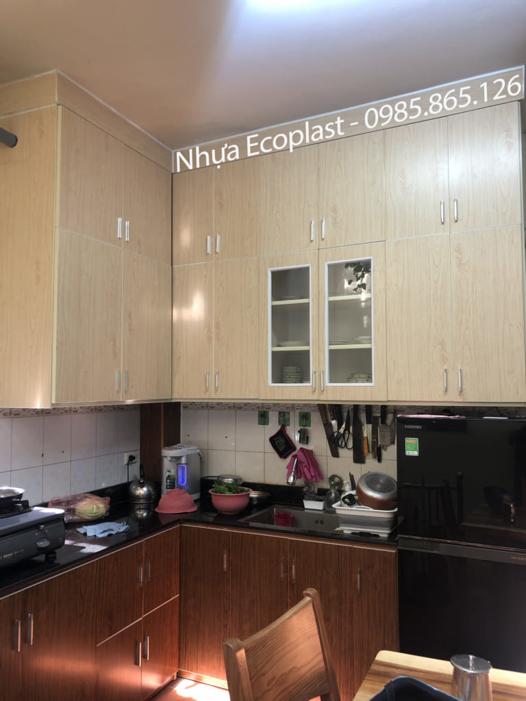 tủ bếp bằng nhựa Ecoplast cao cấp