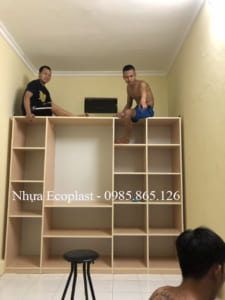 tủ nhựa 3 buồng nhựa Ecoplast