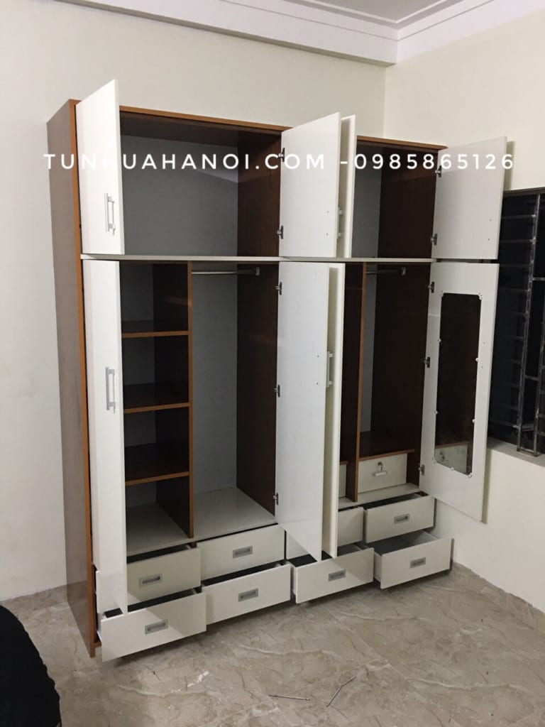 tu nhua 4 canh dung quan ao nhua ecoplast