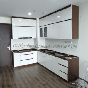 tủ bếp nhựa Ecoplast hiện đại