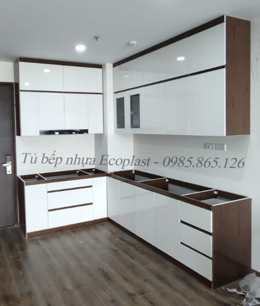 tủ bếp nhựa Ecoplast hiện đại