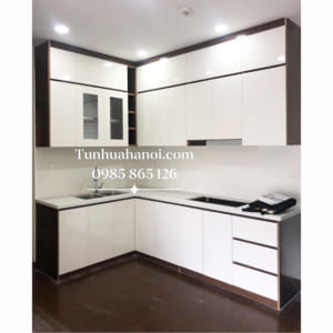 tủ bếp nhựa chữ L