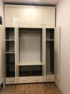 tủ nhựa Ecoplast hiện đại 4 buồng