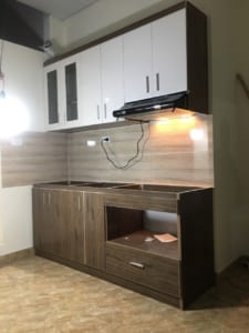 tủ bếp bằng nhựa cho chung cư mini