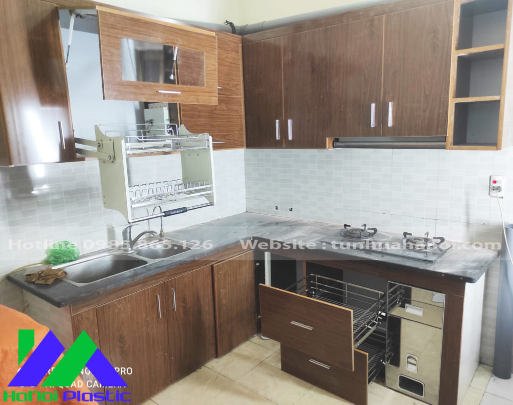 tủ bếp nhựa ecoplast nhà ở