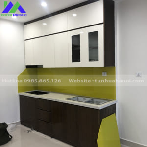 tủ bếp nhựa cho nhà ở chung cư nhựa Ecoplast
