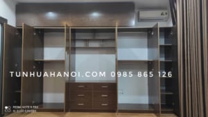tủ nhựa người lớn đựng quần áo kết hợp kệ ti vi